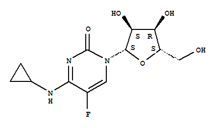 4-(Cyclopropylamino)-5-fluoro-1-β-l-ribofuranosylpyrimidinoneStructure,842119-99-7Structure 4-(Cyclopropylamino)-5-fluoro-1-β-l-ribofuranosylpyrimidinone Structure,842119-99-7Structure