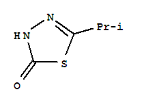 1,3,4-Thiadiazol-2(3h)-one, 5-(1-methylethyl)-Structure,84352-67-0Structure 1,3,4-Thiadiazol-2(3h)-one, 5-(1-methylethyl)- Structure,84352-67-0Structure
