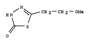 1,3,4-Thiadiazol-2(3h)-one, 5-(2-methoxyethyl)-Structure,84352-78-3Structure 1,3,4-Thiadiazol-2(3h)-one, 5-(2-methoxyethyl)- Structure,84352-78-3Structure