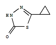 1,3,4-Thiadiazol-2(3h)-one, 5-cyclopropyl-Structure,84353-00-4Structure 1,3,4-Thiadiazol-2(3h)-one, 5-cyclopropyl- Structure,84353-00-4Structure