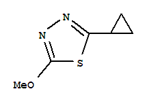 1,3,4-Thiadiazole, 2-cyclopropyl-5-methoxy-Structure,84353-34-4Structure 1,3,4-Thiadiazole, 2-cyclopropyl-5-methoxy- Structure,84353-34-4Structure