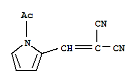 (9CI)-1-乙酰基-2-(2,2-二氰基乙烯)-1H-吡咯結(jié)構(gòu)式_845294-44-2結(jié)構(gòu)式