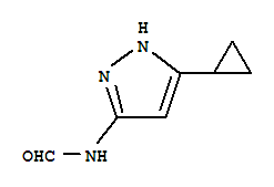 Formamide,n-(5-cyclopropyl-1h-pyrazol-3-yl)-Structure,845816-40-2Structure Formamide,n-(5-cyclopropyl-1h-pyrazol-3-yl)- Structure,845816-40-2Structure