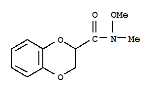 N-甲氧基-N-甲基-2,3-二氫苯并[b][1,4]二噁英e-2-羧酰胺結(jié)構(gòu)式_848170-22-9結(jié)構(gòu)式