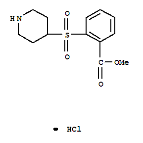 Methyl2-(piperidin-4-ylsulfonyl)benzoatehydrochlorideStructure,849035-95-6Structure Methyl2-(piperidin-4-ylsulfonyl)benzoatehydrochloride Structure,849035-95-6Structure
