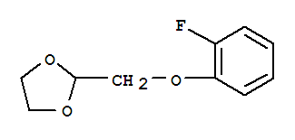 2-(2-氟苯氧基甲基)-[1,3]二氧戊環(huán)結構式_850348-82-2結構式
