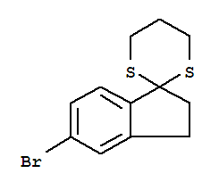 5-Bromo-1,1-(propylenedithio)-indaneStructure,850349-58-5Structure 5-Bromo-1,1-(propylenedithio)-indane Structure,850349-58-5Structure