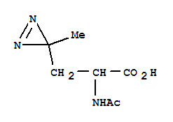 -Alpha--(acetylamino)-3-methyl-3h-diazirine-3-propanoic acidStructure,851960-88-8Structure -Alpha--(acetylamino)-3-methyl-3h-diazirine-3-propanoic acid Structure,851960-88-8Structure