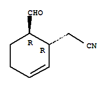 2-Cyclohexene-1-acetonitrile, 6-formyl-, trans-(9ci)Structure,85251-20-3Structure 2-Cyclohexene-1-acetonitrile, 6-formyl-, trans-(9ci) Structure,85251-20-3Structure