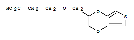 3-[(2,3-二氫噻吩并[3,4-b]-1,4-二噁英-2-基)甲氧基]-丙酸結(jié)構(gòu)式_853799-71-0結(jié)構(gòu)式