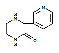 Piperazinone, 3-(3-pyridinyl)-(9ci)Structure,85607-66-5Structure Piperazinone, 3-(3-pyridinyl)-(9ci) Structure,85607-66-5Structure