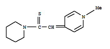 (5CI)-1,4-二氫-1-甲基-4-[(哌啶硫代羰基)亞甲基]-吡啶結(jié)構(gòu)式_856852-28-3結(jié)構(gòu)式