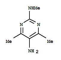Pyrimidine, 5-amino-4,6-dimethyl-2-methylamino- (5ci)Structure,856973-51-8Structure Pyrimidine, 5-amino-4,6-dimethyl-2-methylamino- (5ci) Structure,856973-51-8Structure