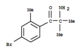 1-Propanone,2-amino-1-(4-bromo-2-methylphenyl)-2-methyl-Structure,857732-03-7Structure 1-Propanone,2-amino-1-(4-bromo-2-methylphenyl)-2-methyl- Structure,857732-03-7Structure