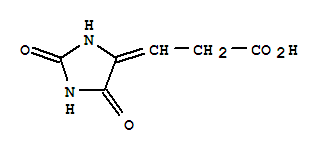 Propanoic acid,3-(2,5-dioxo-4-imidazolidinylidene)-Structure,858222-19-2Structure Propanoic acid,3-(2,5-dioxo-4-imidazolidinylidene)- Structure,858222-19-2Structure