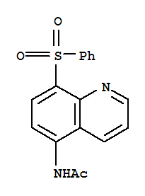 (4CI)-5-乙酰氨基-8-(苯基磺酰基)-喹啉結(jié)構(gòu)式_858277-12-0結(jié)構(gòu)式