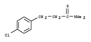 3-(4-氯苯基)-N,N-二甲基丙烷硫代酰胺結(jié)構(gòu)式_858783-59-2結(jié)構(gòu)式