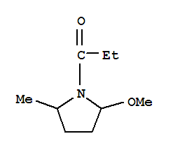Pyrrolidine, 2-methoxy-5-methyl-1-propionyl- (2ci)Structure,861384-72-7Structure Pyrrolidine, 2-methoxy-5-methyl-1-propionyl- (2ci) Structure,861384-72-7Structure