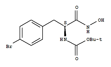1-(羥基氨基)-3-(4-溴苯基)-1-氧代丙烷-2-氨基甲酸-(S)-叔丁酯結構式_864876-00-6結構式