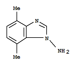 1H-benzimidazol-1-amine,4,7-dimethyl-(9ci)Structure,86979-03-5Structure 1H-benzimidazol-1-amine,4,7-dimethyl-(9ci) Structure,86979-03-5Structure