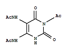 (5CI)-5,6-二乙酰氨基-3-乙?；?尿嘧啶結(jié)構(gòu)式_873376-13-7結(jié)構(gòu)式