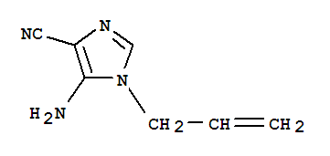 (9ci)-5-氨基-1-(2-丙烯基)-1H-咪唑-4-甲腈結(jié)構(gòu)式_87460-47-7結(jié)構(gòu)式