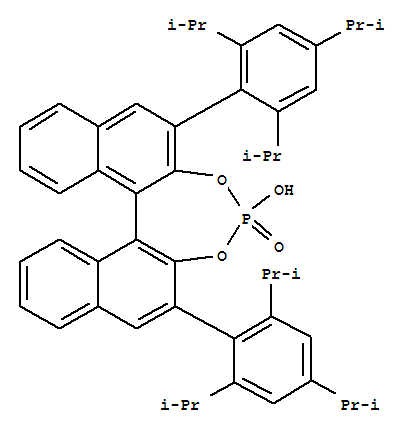 (S)-3,3′-雙(2,4,6-三異丙基苯基)-1,1′-二-2-萘酚環(huán)一磷酸酯結(jié)構(gòu)式_874948-63-7結(jié)構(gòu)式 (S)-3,3′-雙(2,4,6-三異丙基苯基)-1,1′-二-2-萘酚環(huán)一磷酸酯結(jié)構(gòu)式_874948-63-7結(jié)構(gòu)式