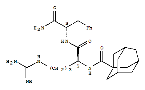 N<sup>2</sup>-(金剛烷-1-基羰基)-L-精氨酰-L-苯丙氨酰胺結(jié)構(gòu)式_876310-60-0結(jié)構(gòu)式