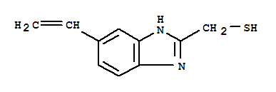 (9ci)-5-乙烯-1H-苯并咪唑-2-甲烷硫醇結(jié)構(gòu)式_87765-90-0結(jié)構(gòu)式