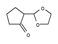 Cyclopentanone, 2-(1,3-dioxolan-2-yl)-Structure,87920-23-8Structure Cyclopentanone, 2-(1,3-dioxolan-2-yl)- Structure,87920-23-8Structure
