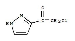 (9ci)-2-氯-1-(1H-吡唑-3-基)-乙酮結(jié)構(gòu)式_88137-70-6結(jié)構(gòu)式