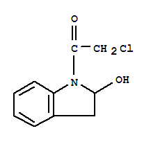 (9ci)-1-(氯乙?；?-2,3-二氫-1H-吲哚-2-醇結(jié)構(gòu)式_88150-27-0結(jié)構(gòu)式