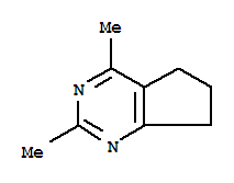 (9ci)-6,7-二氫-2,4-二甲基-5H-環(huán)戊并嘧啶結(jié)構(gòu)式_88268-24-0結(jié)構(gòu)式