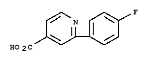 2-(4-氟苯基)異煙酸結(jié)構(gòu)式_883528-25-4結(jié)構(gòu)式
