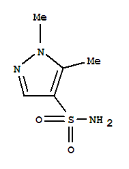 (9ci)-1,5-二甲基-1H-吡唑-4-磺酰胺結(jié)構(gòu)式_88398-55-4結(jié)構(gòu)式