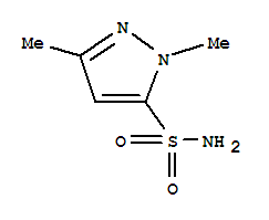 (9ci)-1,3-二甲基-1H-吡唑-5-磺酰胺結(jié)構(gòu)式_88398-89-4結(jié)構(gòu)式