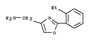 2-(2-乙基苯基)-噁唑-4-甲胺結(jié)構(gòu)式_885273-94-9結(jié)構(gòu)式
