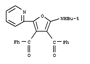 (9ci)-[2-[(1,1-二甲基乙基)氨基]-5-(2-吡啶)-3,4-呋喃二基]雙[苯基-甲酮結構式_885357-80-2結構式