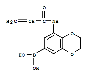 (9ci)-[2,3-二氫-8-[(1-氧代-2-丙烯基)氨基]-1,4-苯并二噁英-6-基]-硼酸結(jié)構(gòu)式_886974-25-0結(jié)構(gòu)式