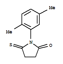 2-Pyrrolidinone, 1-(2,5-dimethylphenyl)-5-thioxo-Structure,88892-83-5Structure 2-Pyrrolidinone, 1-(2,5-dimethylphenyl)-5-thioxo- Structure,88892-83-5Structure