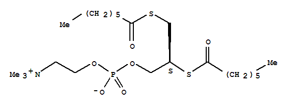 1,2-Bis(heptanoylthio)glycerophosphocholineStructure,89019-63-6Structure 1,2-Bis(heptanoylthio)glycerophosphocholine Structure,89019-63-6Structure