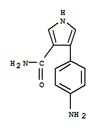 (9ci)-4-(4-氨基苯基)-1H-吡咯-3-羧酰胺結(jié)構(gòu)式_890434-82-9結(jié)構(gòu)式