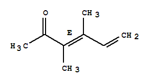 3,5-Hexadien-2-one, 3,4-dimethyl-, (e)-(9ci)Structure,89128-18-7Structure 3,5-Hexadien-2-one, 3,4-dimethyl-, (e)-(9ci) Structure,89128-18-7Structure