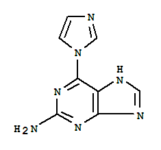 (9ci)-6-(1H-咪唑-1-基)-1H-嘌呤-2-胺結(jié)構(gòu)式_891497-81-7結(jié)構(gòu)式