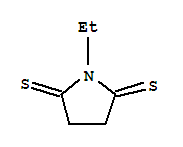2,5-Pyrrolidinedithione, 1-ethyl-Structure,89464-69-7Structure 2,5-Pyrrolidinedithione, 1-ethyl- Structure,89464-69-7Structure