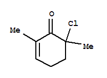 2-Cyclohexen-1-one, 6-chloro-2,6-dimethyl-Structure,89529-60-2Structure 2-Cyclohexen-1-one, 6-chloro-2,6-dimethyl- Structure,89529-60-2Structure