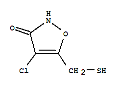 (9ci)-4-氯-5-(疏基甲基)-3(2H)-異噁唑酮結構式_89660-91-3結構式