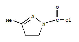 (9ci)-4,5-二氫-3-甲基-1H-吡唑-1-羰酰氯結(jié)構(gòu)式_89662-67-9結(jié)構(gòu)式