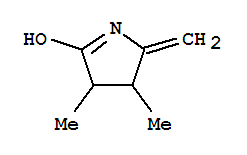 反式-(9ci)-3,4-二氫-3,4-二甲基-2-亞甲基-2H-吡咯-5-醇結構式_89686-45-3結構式