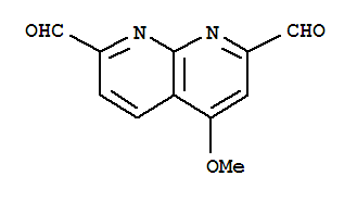 1,8-Naphthyridine-2,7-dicarboxaldehyde, 4-methoxy-Structure,898257-96-0Structure 1,8-Naphthyridine-2,7-dicarboxaldehyde, 4-methoxy- Structure,898257-96-0Structure